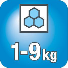 Maximaal vulgewicht (kg): 9
